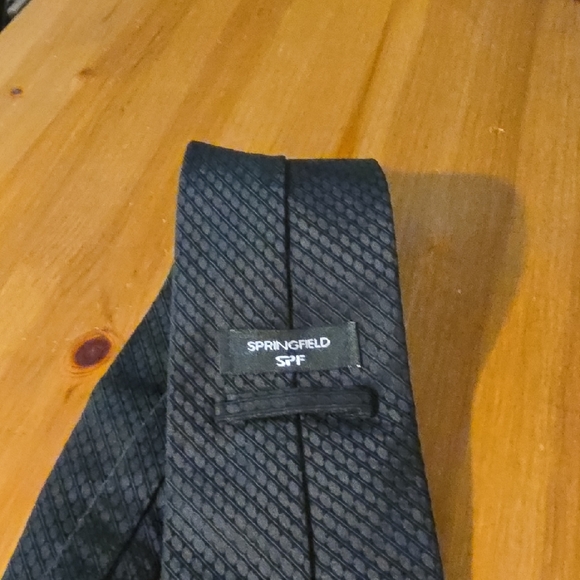 Springfield Black Textured Tie - Picture 1 of 10
